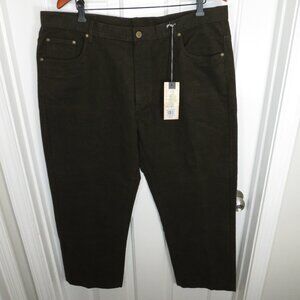 NWT Samuel Windsor Moleskin Dark Olive Trousers Hunting Outdoor 40 x 29